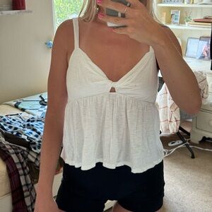 Socialite white tank top